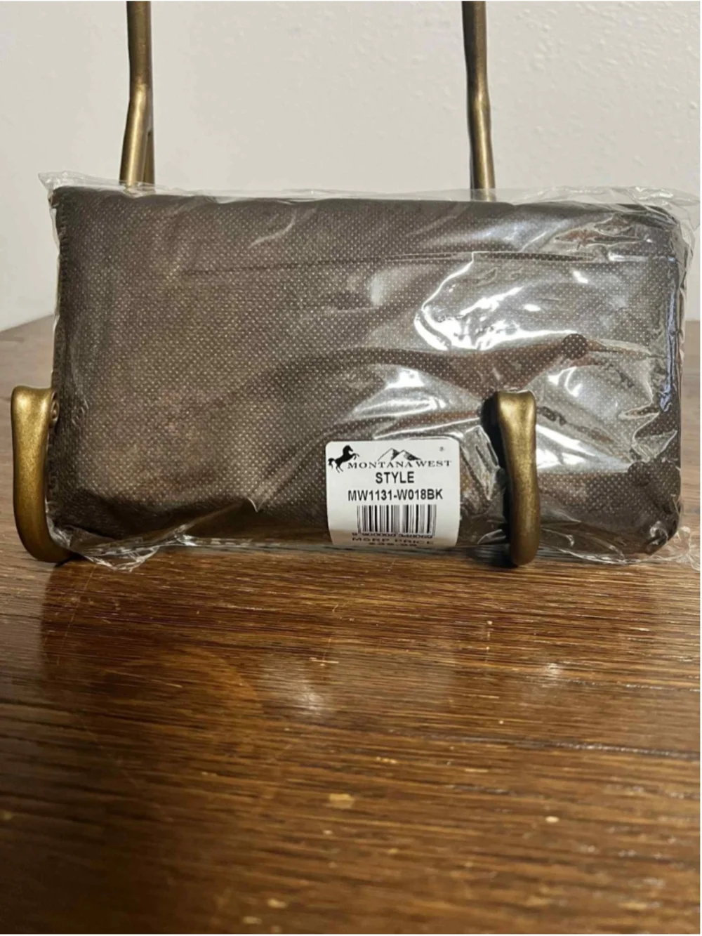 Montana West Wallet NWT Black Buckle Western Style Studded Faux Leather MW1131